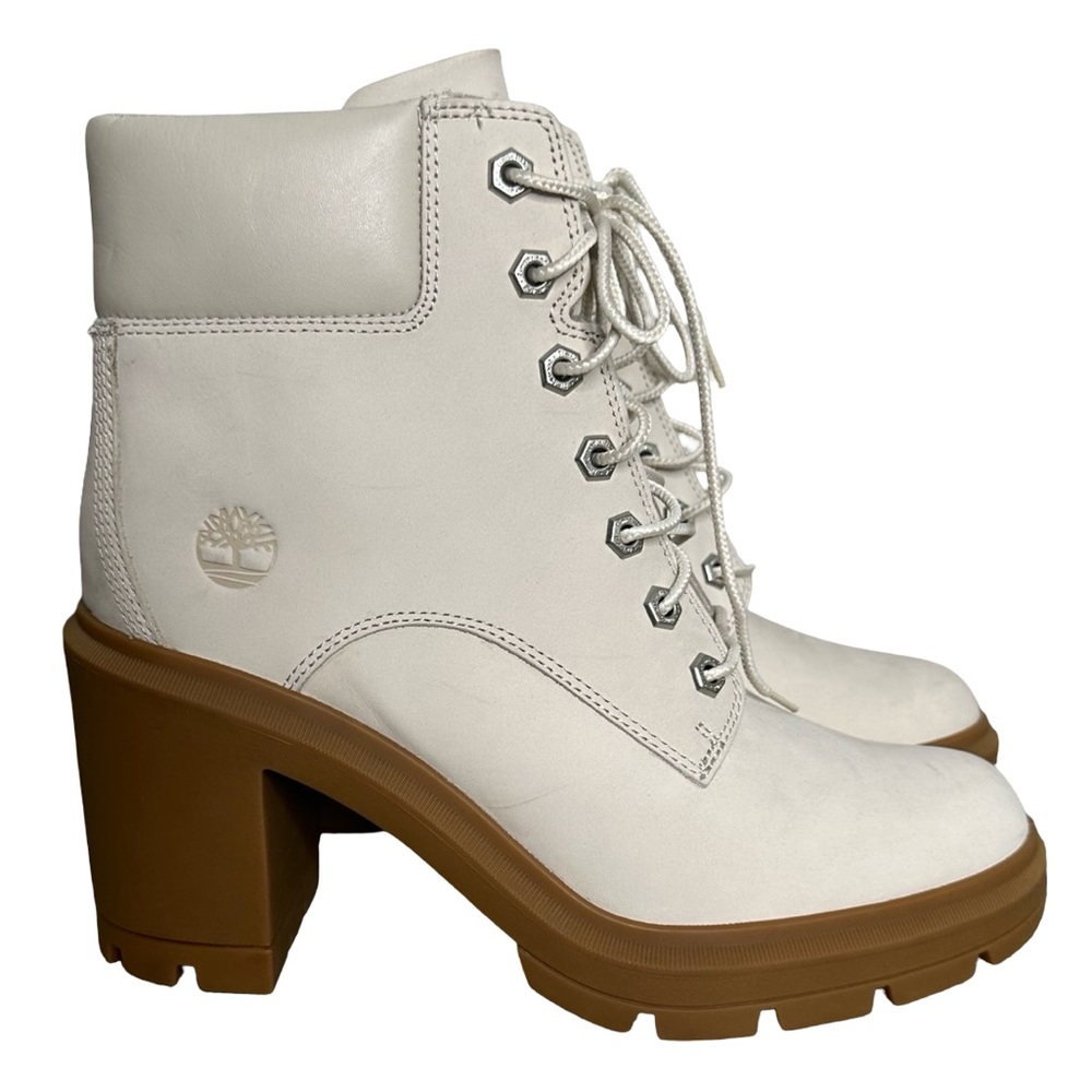 Timberland Women’s Allington Heights Lace Up Platform Ankle Boot 10